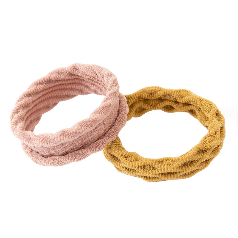 Corea del Sur diadema de alta banda de goma elástica duradera niñas lazo banda de pelo Cola de Caballo cuerda de pelo grueso tocado temperamento simple