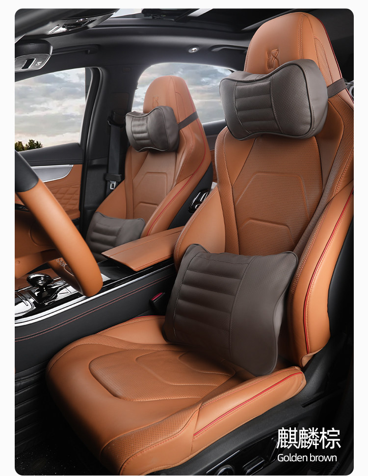 Suitable for BYD Han dmi/ev special edition latex health headrest and lumbar support, Honor Edition neck pillow and lumbar pillow interior accessories