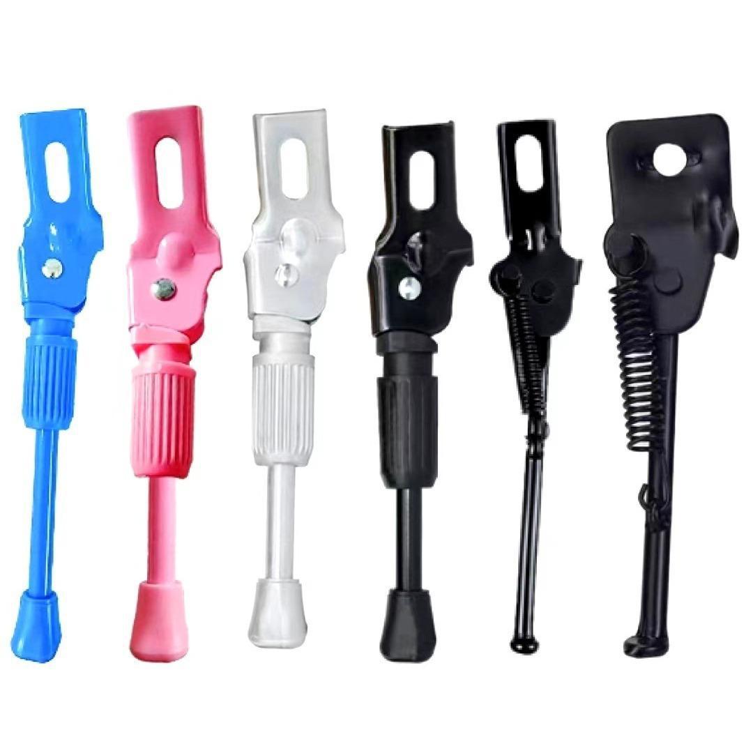 批发童车单支撑儿童自行车脚撑折叠车侧支撑单孔偏支架边撑配件