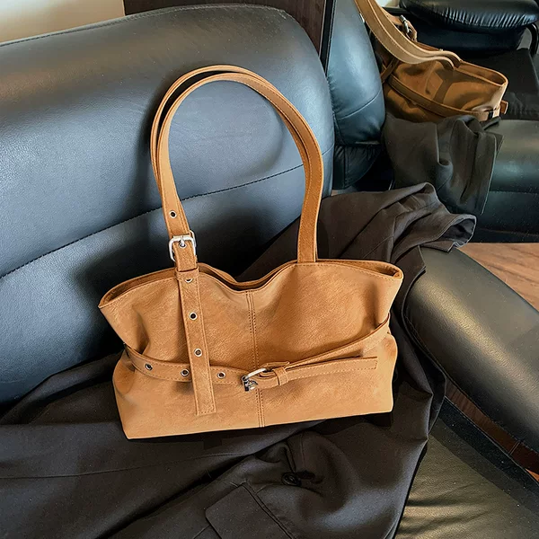 Cross-Border 2025 Autumn and Winter High-End Commuter Shoulder Bag, New Large-Capacity Niche Handbag, Fashionable Underarm Bag