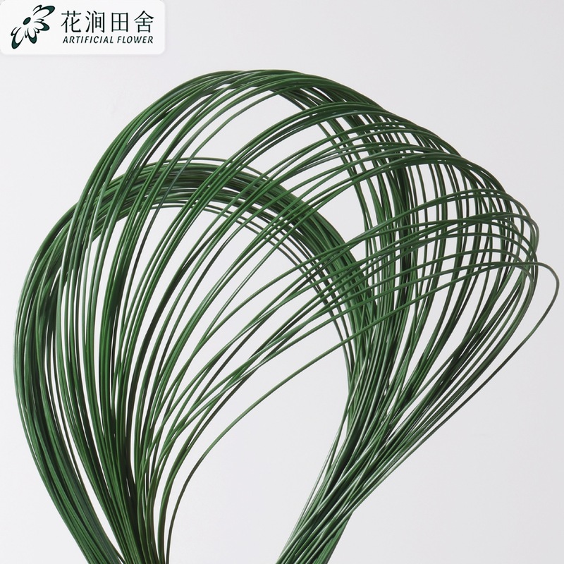 仿真咸水草铁线钢草 婚庆仿真绿植插花造型手感软胶仿线条草植物|undefined