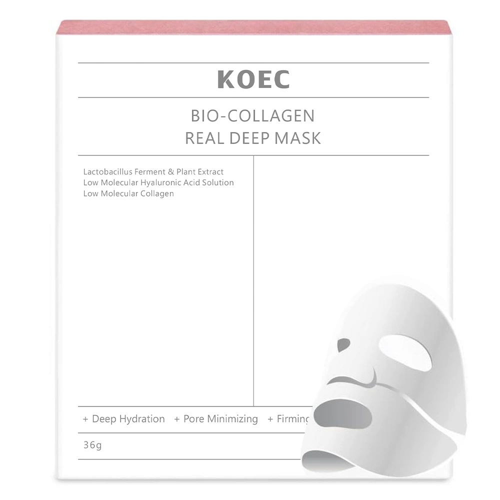 KOEC коллагеновая маска становится BIO-COLLAGEN увлажняющая прозрачная гелевая маска трансграничная