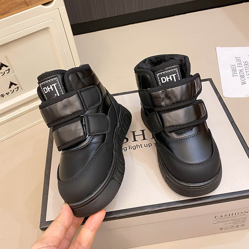 Botas de nieve para niños 2025 invierno nuevo terciero engrosado zapatos de algodón para niños y niñas, zapatos de algodón impermeables para niños mayores image 8
