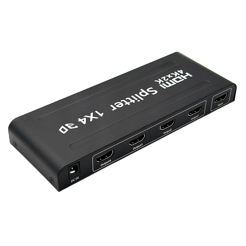 HDTV 1/4 splitter 1/4 HDTV 1.4 3D switcher 1 in 4 out HDTV signal converter