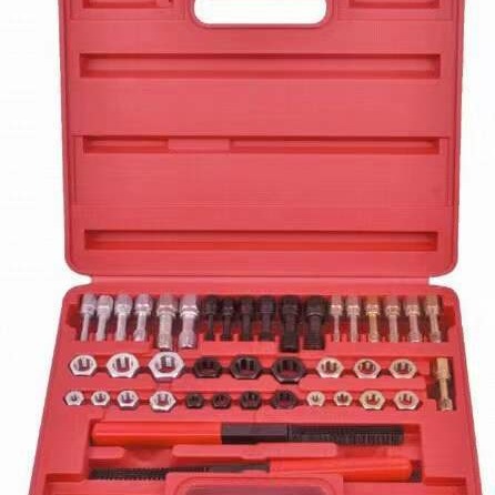 Conjunto de 42 Piezas de productos de exportación británicos dientes finos/dientes gruesos/herramientas de reparación de roscas métricas herramientas profesionales de reparación de automóviles