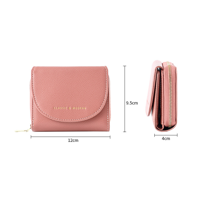 Nueva cartera de las mujeres de color sólido corto todo partido titular de la tarjeta 2023 verano simple transfronterizo monedero fuente fabricante