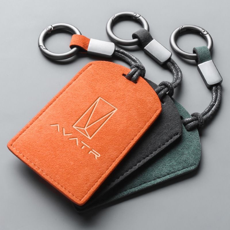 Suitable for A11 Card Key Cover, Car Nfc Card Holder, Suede Keychain Protective Case for Vehicle