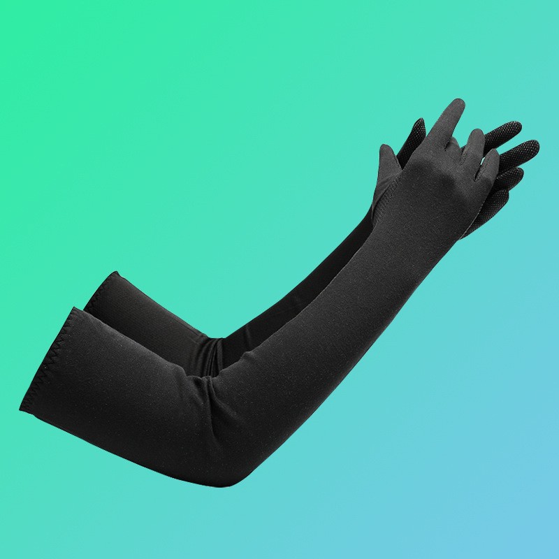 Guantes de protección solar verano alargado protección del brazo verano de las mujeres protección UV manga larga de hielo para mujer