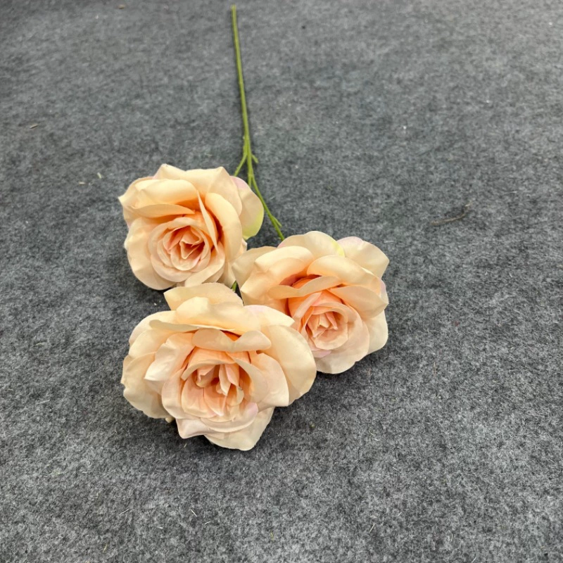  Diamond Rose Gradient Powder Simulation Flower Wedding Wedding Living Room Simulation Flower 3 Diamond Rose Single Single