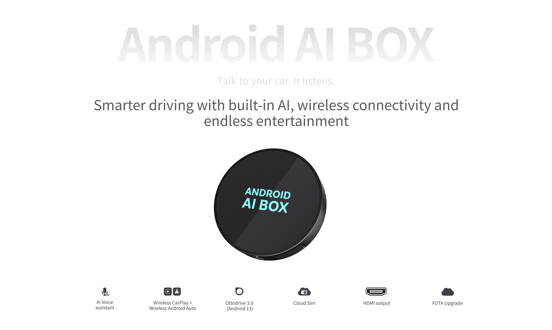 Smart Car Wireless Carplay Box Wired to Wireless Carplay Box 6225 Car Interconnection Box