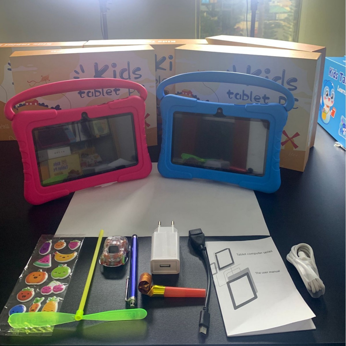 工厂批发外贸新款7寸儿童平板电脑智能早教机wifi蓝牙跨境电商