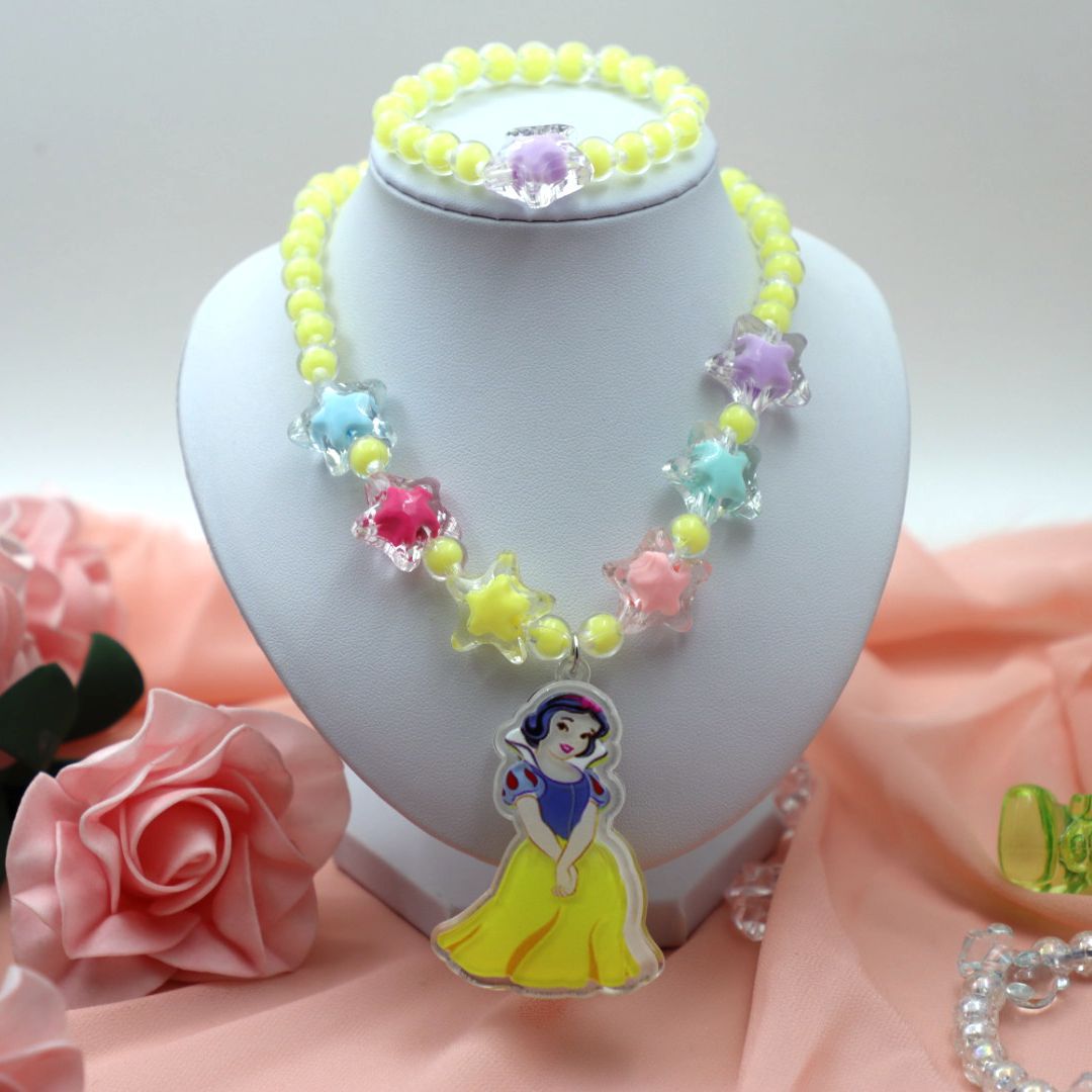 Directo de fábrica colgante luminoso collar traje de dibujos animados pulsera luminosa con luz joyería para niños joyería creativa al por mayor