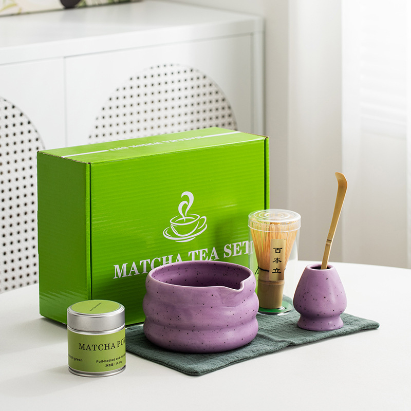 6-Piece Matcha Tea Whisk Set with Stand, Sòng Dynasty Style Matcha Whisk Tool Set, Japanese Style 6-Piece Matcha Tea Whisk Set with Stand, Sòng Dynasty Style Matcha Whisk Tool Set, Japanese Style