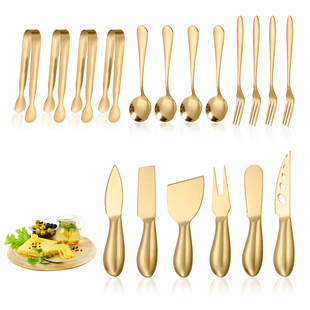 SOURCE manufacturer stainless steel dessert knife fork cheese knife suit cross-border bread slicing knife butter knife cheese knife