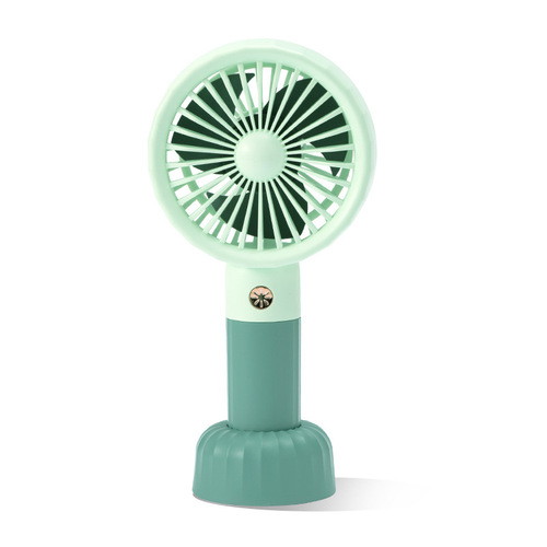Rainbow new small fan USB rechargeable fan lithium battery contrasting color mini summer handheld small fan on behalf of