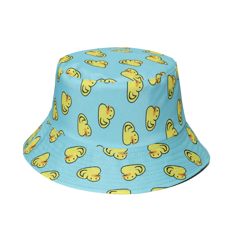 All Seasons Season Women's Cute Duck Sewing Flat Eaves Bucket Hat