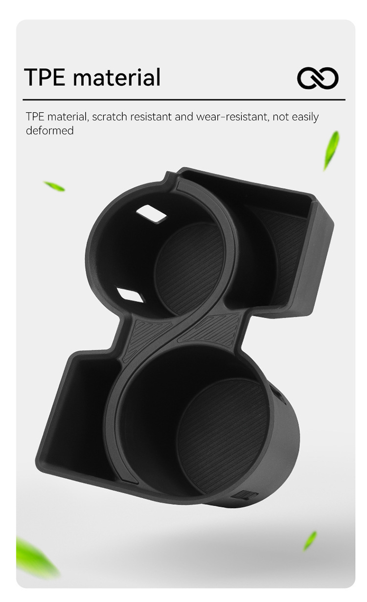 Suitable for 24-25 Kia Ev9 Central Control Water Cup Cover Protection Anti-Slip Mat Car Supplies Special Modification Accessories