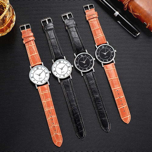 Cross-border Wish New Men's Casual Business Quartz Thin Strap Gift Watches Wholesale Dropshipping