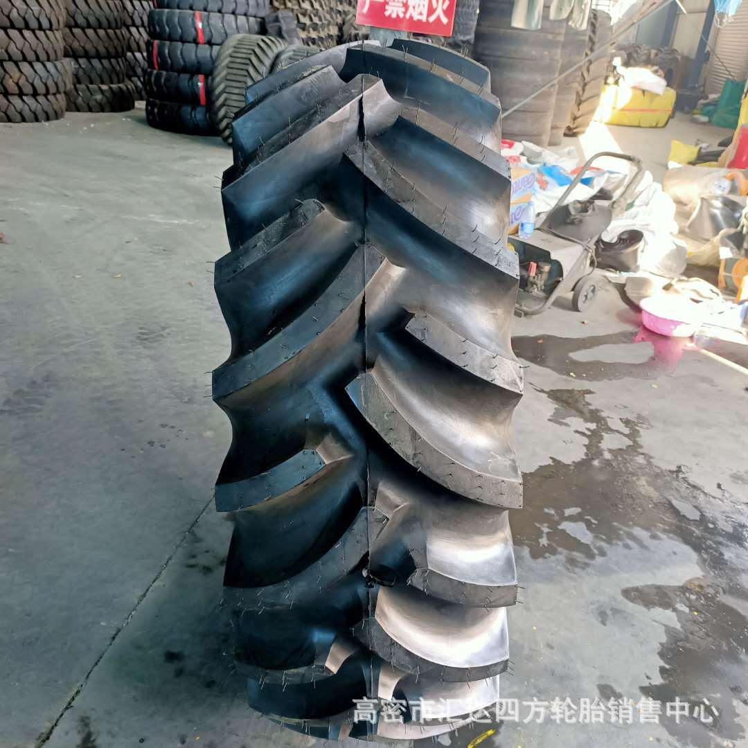 农用手扶拖拉机18.4-26 R-1S加密人字 收割机轮胎 现货供应 批发