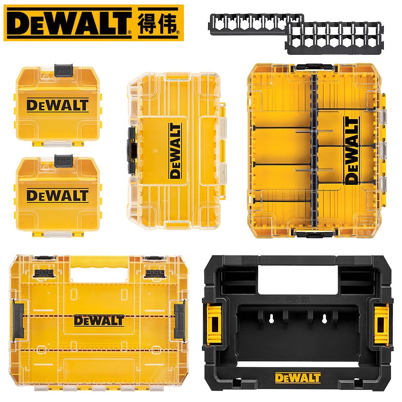 Caja de piezas de la serie Dewei Lingwei, accesorios de hardware transparentes, piezas, caja de herramientas, caja de almacenamiento de broca por lotes dividida