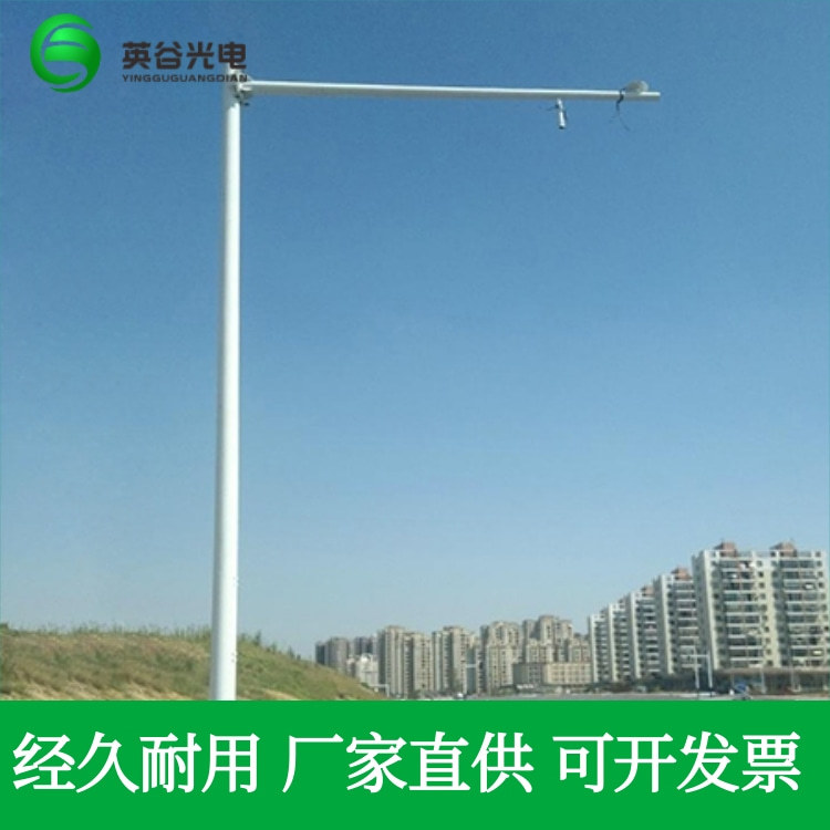 户外工程施工监控立杆 3米4米5米6米摄像机支架立杆 不锈钢监控杆