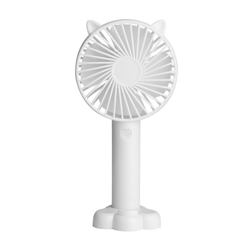 Summer cartoon pocket fan handheld mini electric fan portable USB charging desk fan logo
