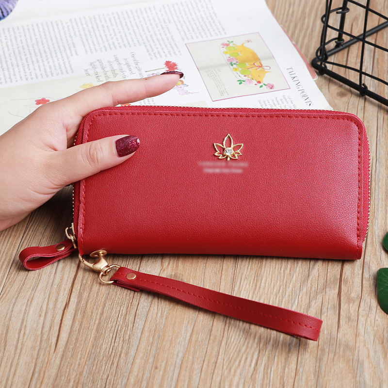 Korean Mid-length Maple Leaf Zipper Wallet Wholesale display picture 9