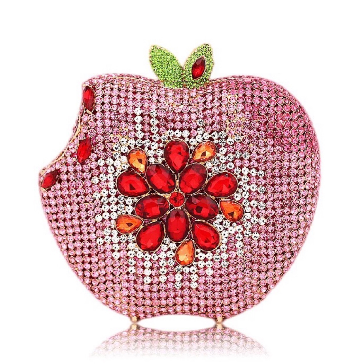 * Bolsa de cena de diamantes de manzana transfronteriza Europa y Estados Unidos Bolsa de mano Bolsa de mujer Apple clutch
