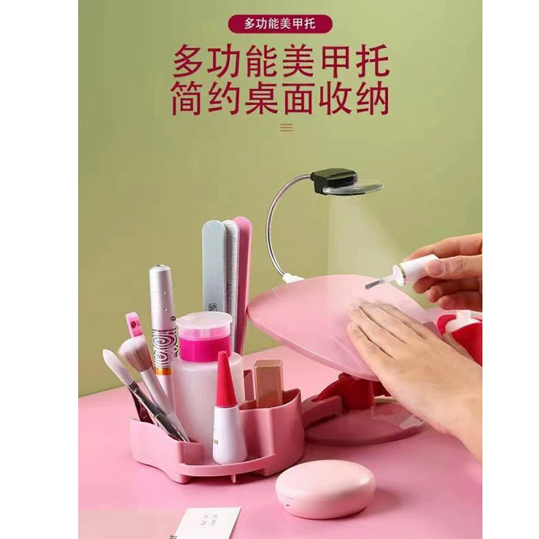 Многофункциональный лоток для маникюра Douyin в одном стиле, прямые продажи с фабрики, лоток для маникюра, настольное хранилище