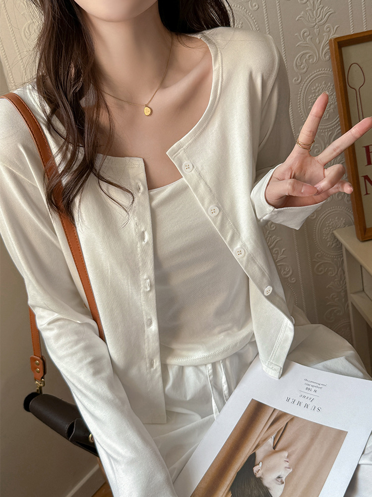 Summer knitted design fashionable cardigan