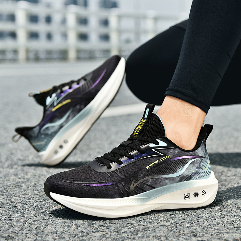 Autumn New Youth Student Physical Test Sports Shoes Breathable Shock-Absorbing Lightweight Running Shoes Carbon Plate Men's Large Size 48 Autumn New Youth Student Physical Test Sports Shoes Breathable Shock-Absorbing Lightweight Running Shoes Carbon Plate Men's Large Size 48