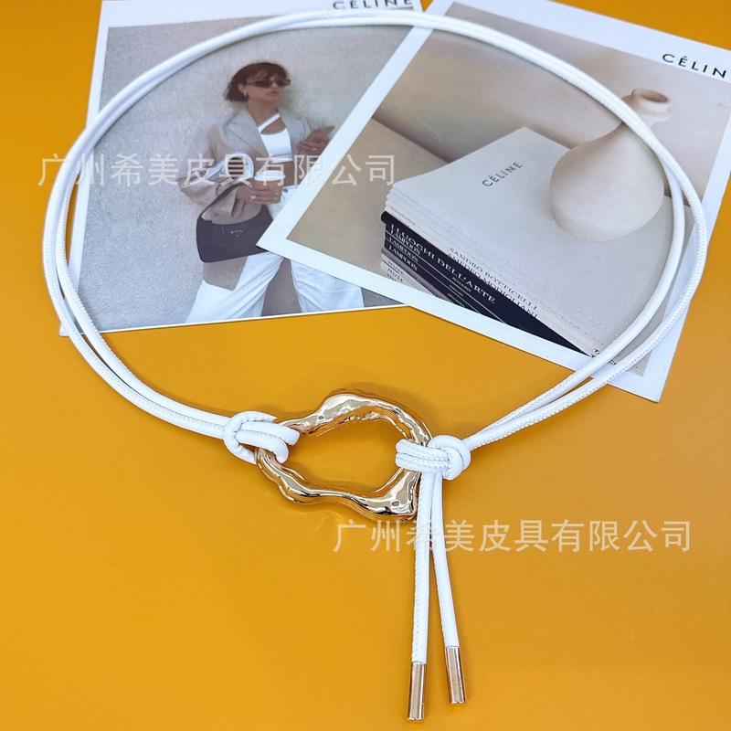 女性用のシンプルでエレガントな結び目ベルト、ドレス、コート、ジャケット用のウエストストラップ、ウエストを引き締める高級ベルト|undefined