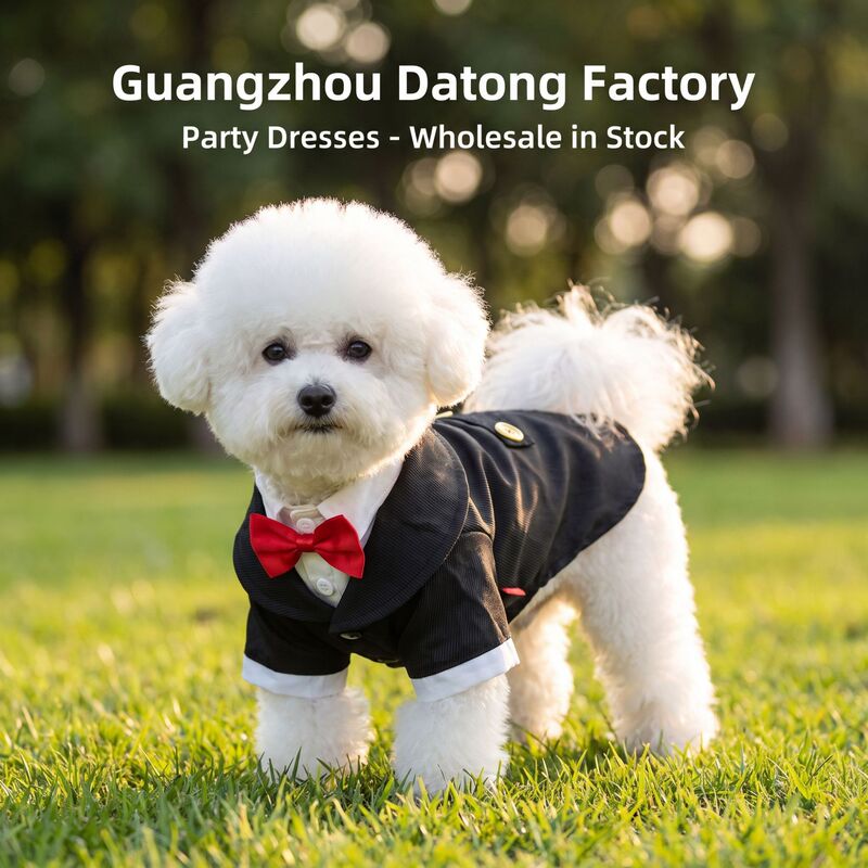 Wholesale pet wedding clothes, pet apparel, party dresses, gentleman suits, dog clothing for autumn and winter