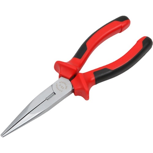 Kraftwell German needle nose pliers PP handle nickel iron multi-specification style pliers to cut wire labor-saving long nose pliers