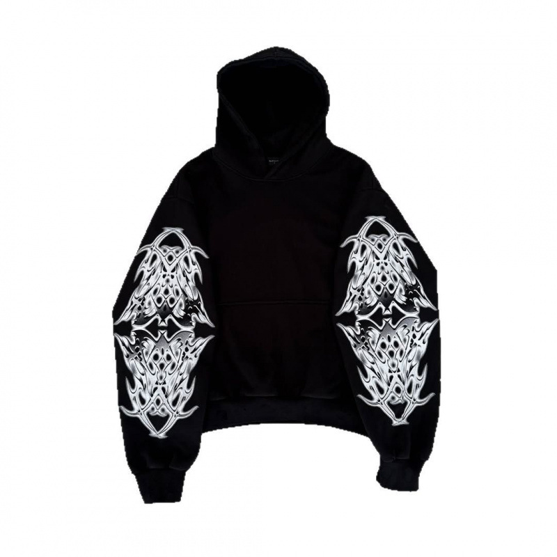 Felpa con cappuccio e zip cyberpunk Y2K – Felpa streetwear con stampa 3D e grafica futuristica | Giacca unisex retrò oversize (S-5XL)_voghion.com