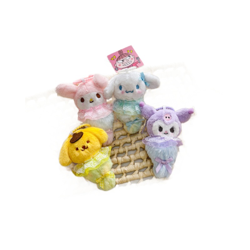 Ins viento lindo colgante de dibujos animados West Highland cachorro muñeco de peluche tendencia mochila muñeca llavero