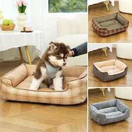 跨境新款加厚加高宠物垫四季款防滑猫窝深度睡眠大狗宠物床狗窝