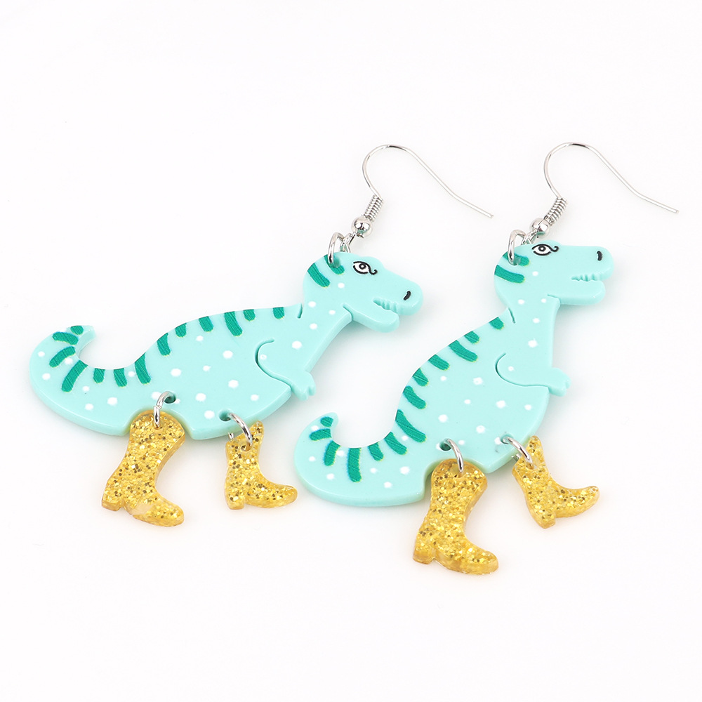 Fashion Dinosaur Arylic Women's Drop Earrings 1 Pair display picture 2