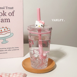 Summer Straw 2025 Student Water Cup High-Looking Office Girl Large Capacity Portable High Temperature Resistant New Cup