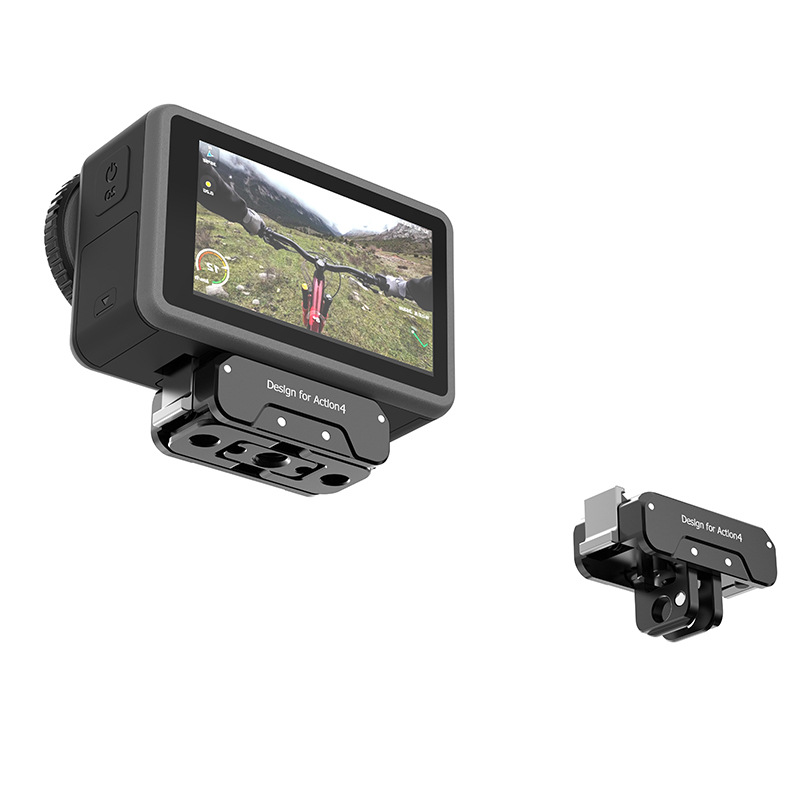 Hepail tiro conjunto Dajiang DJI Action4/3 metal magnético de liberación rápida accesorios de cámara deportiva transfronteriza exclusiva