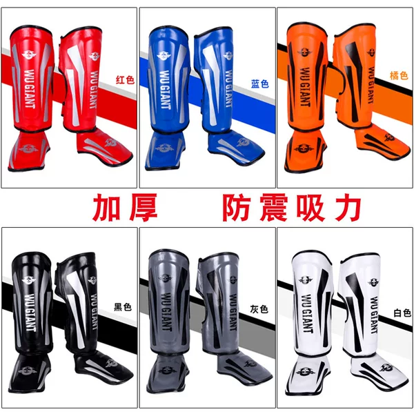 Manufacturers supply leg guard Sanda fighting Muay Thai fighting with instep leg guard shin guard martial arts training thickened protective gear