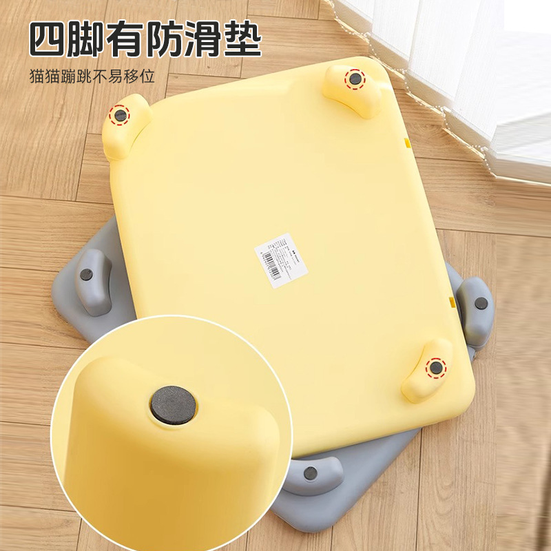 almohadilla de arena de gato con doble capa de filtración para evitar fugas almohadilla de arena de control de fugas almohadilla de control de arena de inodoro de gatos lavabo de arena de gato cubierta de arena de gato