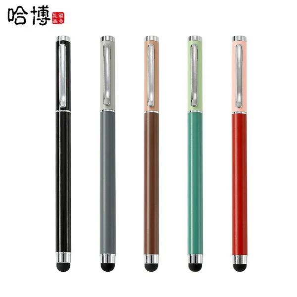 New Office Touch Screen Neutral Metal Ball Pen Creative Advertising Signature Pen Touch Writing Two-In-One Logo