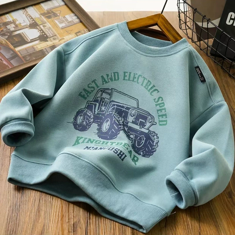 Children's cartoon spring sweatshirt for boys for leisure for elementary school students, children's clothing, trend of season