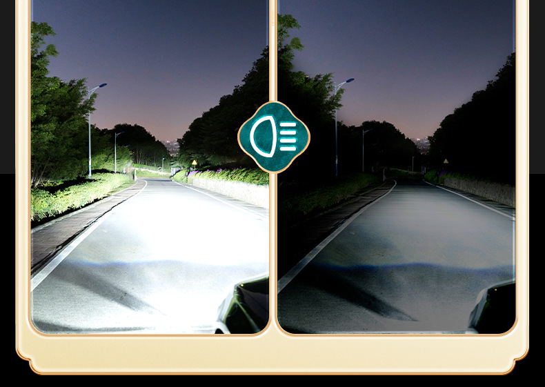 Car LED Laser Headlight Modified High Beam Low Beam Integrated