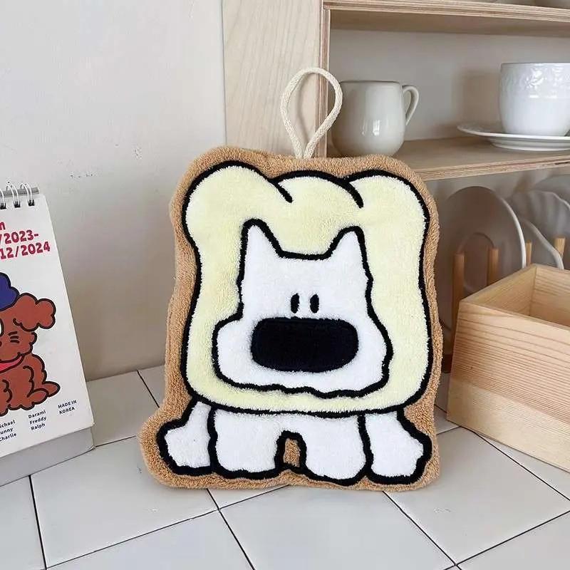 Cute puppy hand towel, hanging absorbent towel, bathroom washcloth, kitchen cleaning cloth, household towel, personalized Cute puppy hand towel, hanging absorbent towel, bathroom washcloth, kitchen cleaning cloth, household towel, personalized