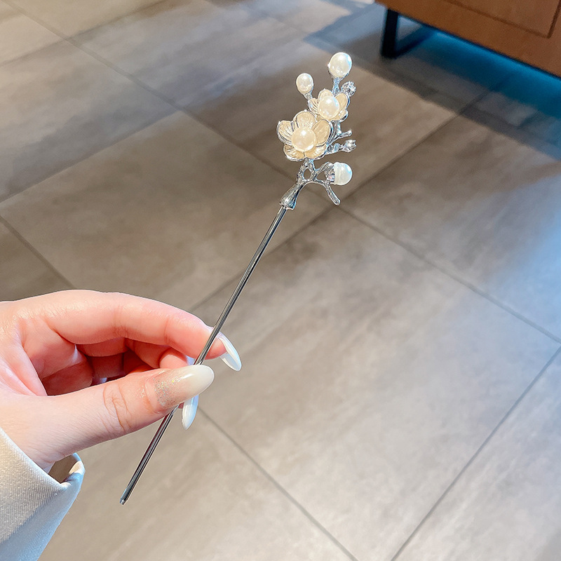 Temperamento de alta gama variado tocado de estilo antiguo de flores de alta sensibilidad cabello fresco y dulce mujer antiguo cheongsam clip de cabello