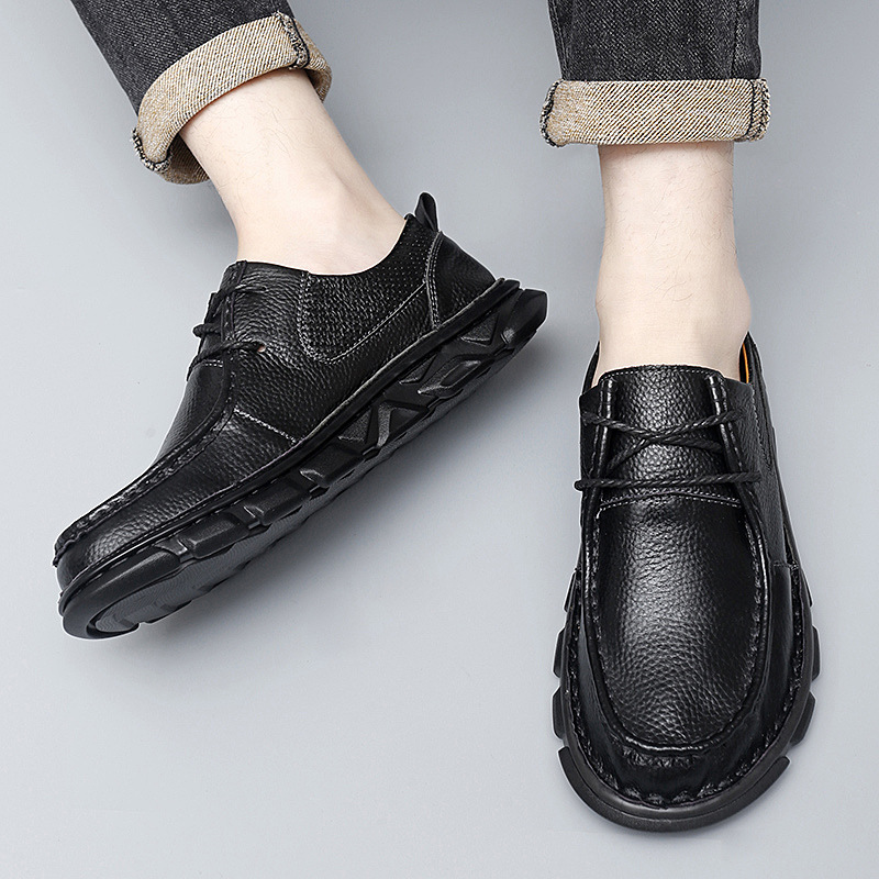 Suit all-season for leisure, fashionable shoes with shoelaces, plus size, 38, large size  (38-47) 3