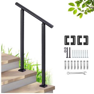Outdoor Step Handrail Outdoor Step Black Wrought Iron Outdoor Handrail Porch Safety Stair Railing