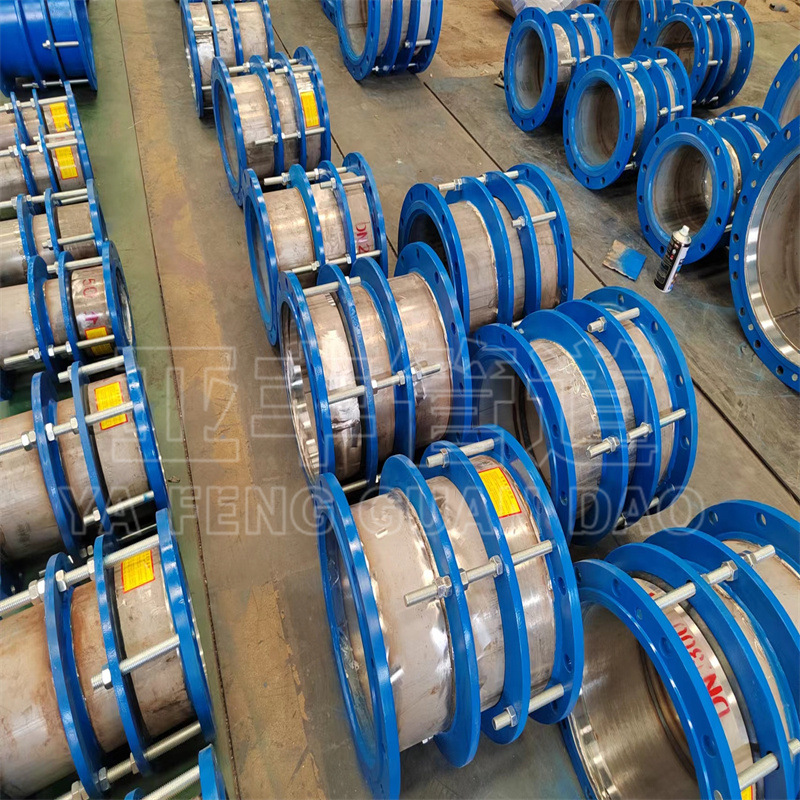 管道配件减震管 工地阀门连接Q235碳钢双法兰限位伸缩器b2f